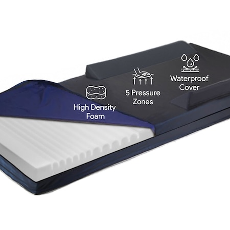 Proheal Foam Hospital Bed Mattress With Raised Rails PH-81014